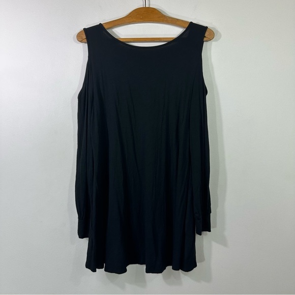 NWT Soma Soft Terry Cold Shoulder Tunic Black - Picture 10 of 10